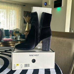 Nine West, Blue Suede Boots never worn